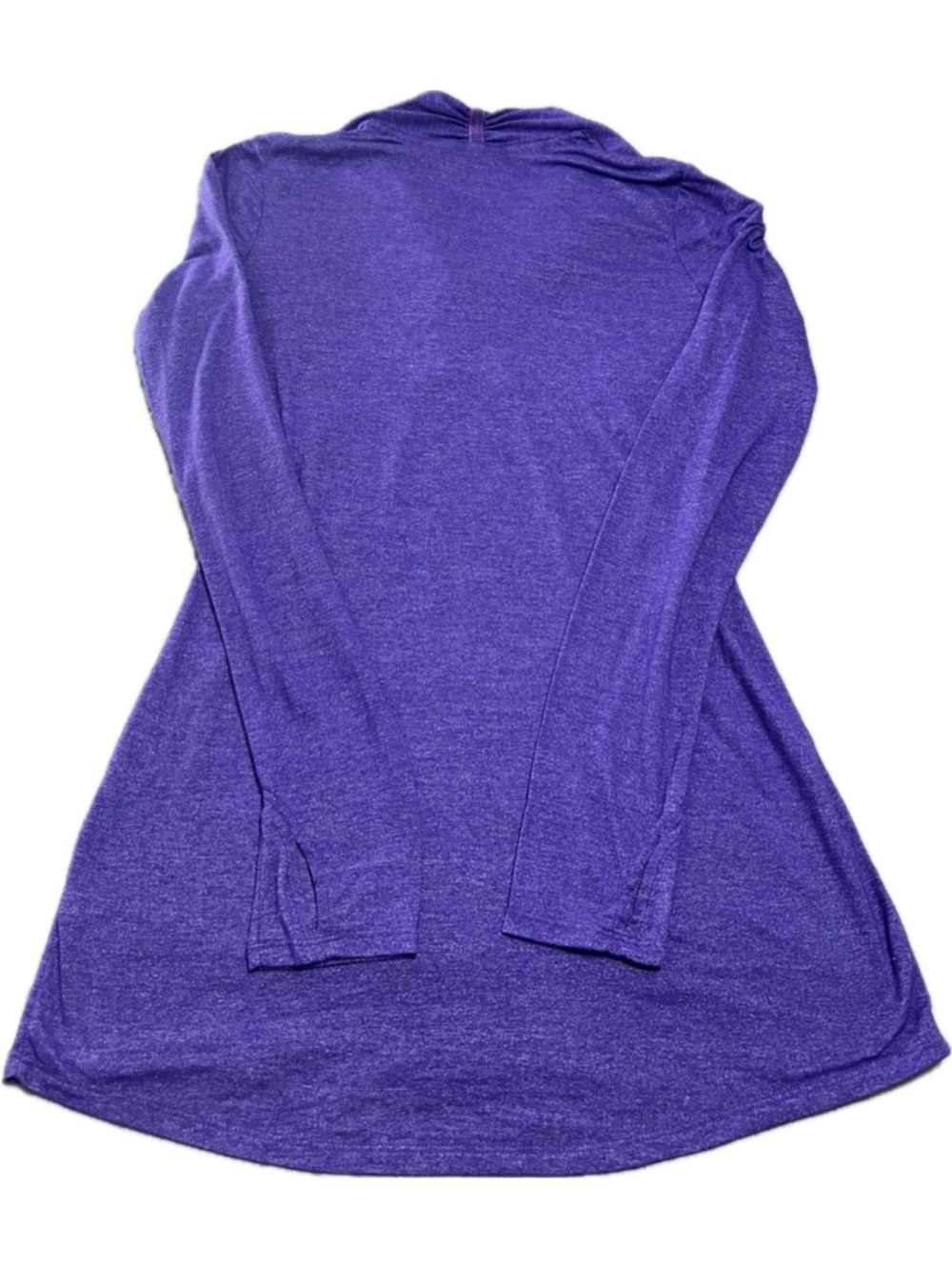 Athleta Krishna Tunic Top Purple Deep V-Neck Long Sleeve Thumbholes Women  Large - Picture 5 of 7